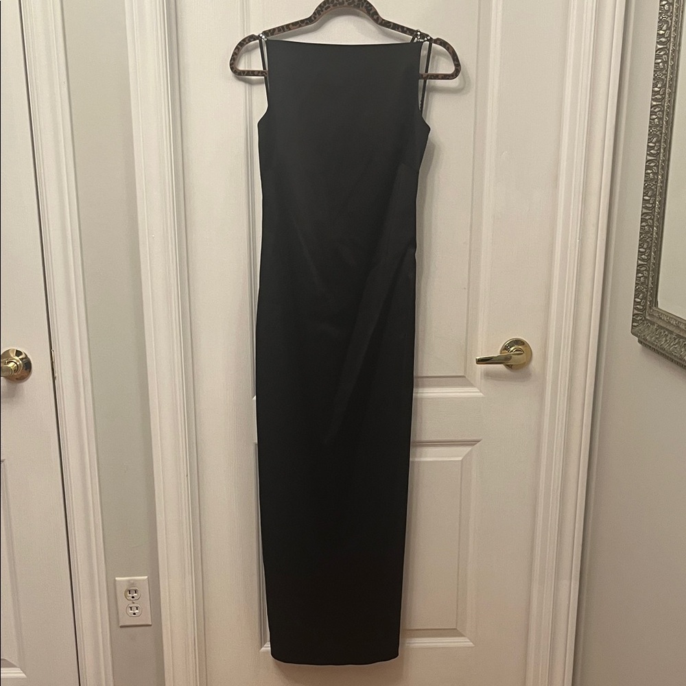 Halston Heritage Designer Evening Black Maxi Dress